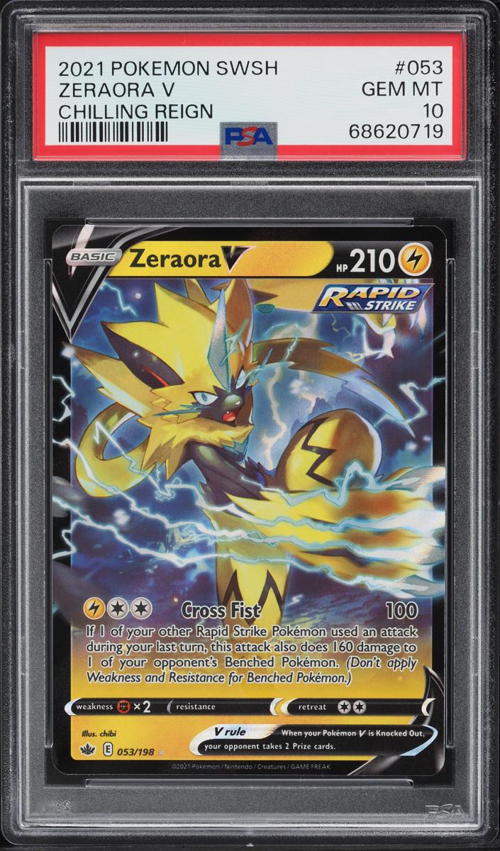 zeraora v pokemon card value - VSTAR 055/159 - Crown Zenith Zeraora V (Full Art) 165/198