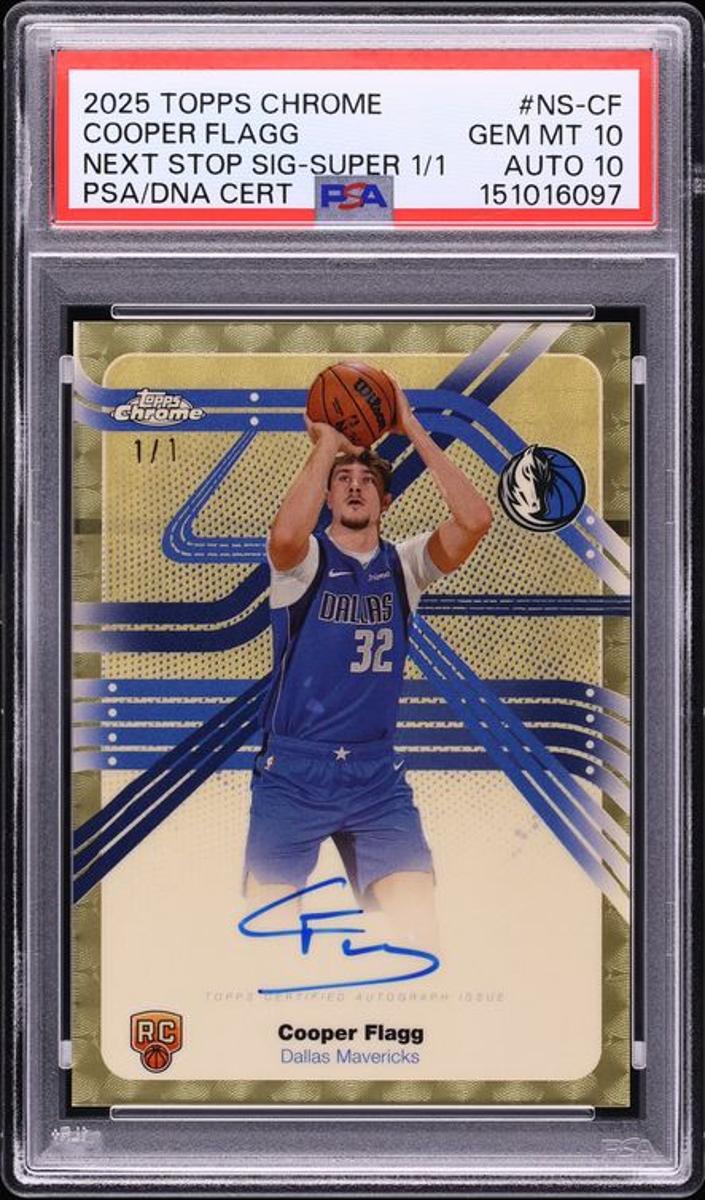 Card Prices | Cooper Flagg 2025 Topps Chrome Next Stop Signatures ...