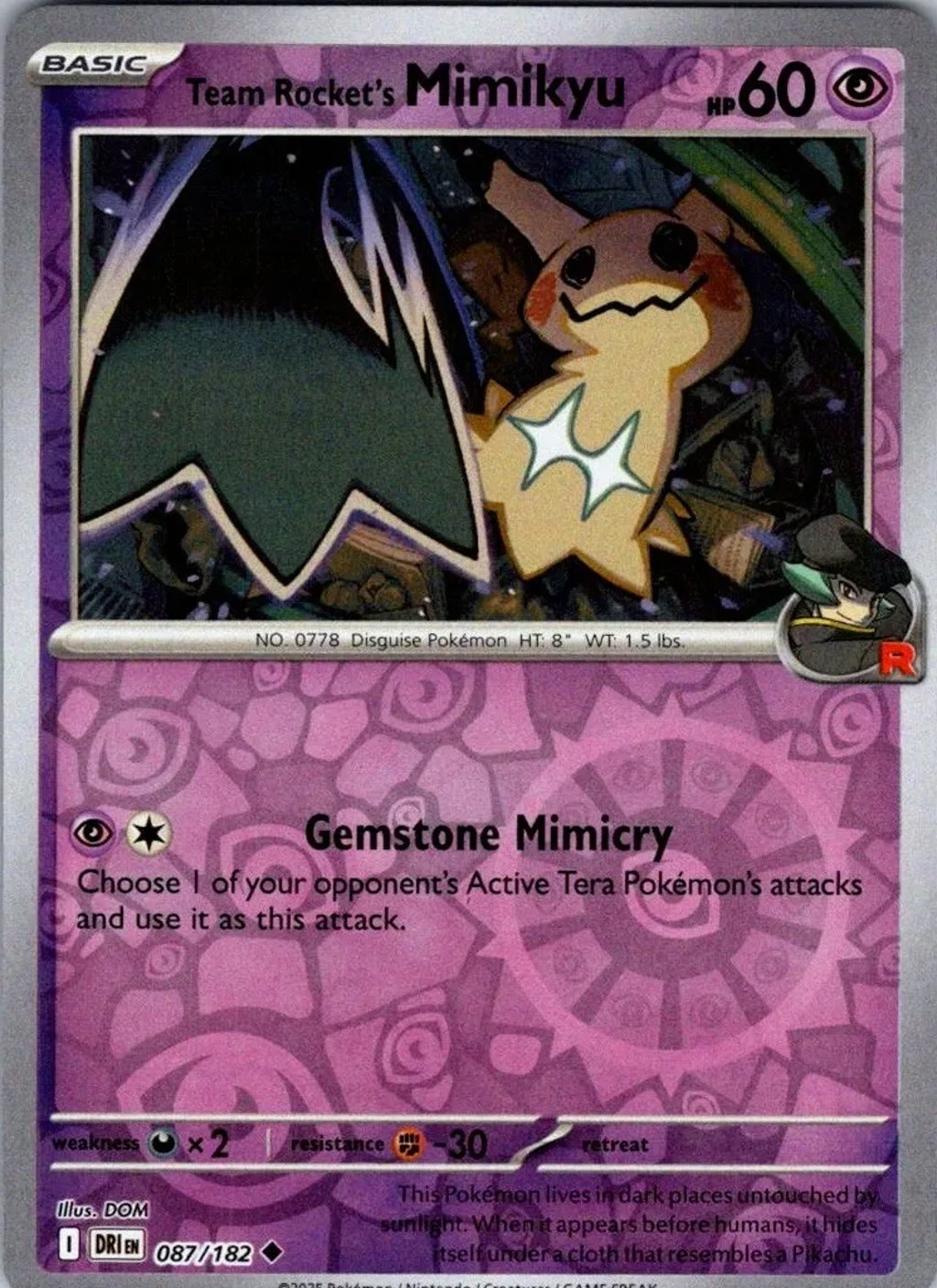 Card Prices | Team Rocket's Mimikyu 2025 Pokemon Scarlet & Violet ...