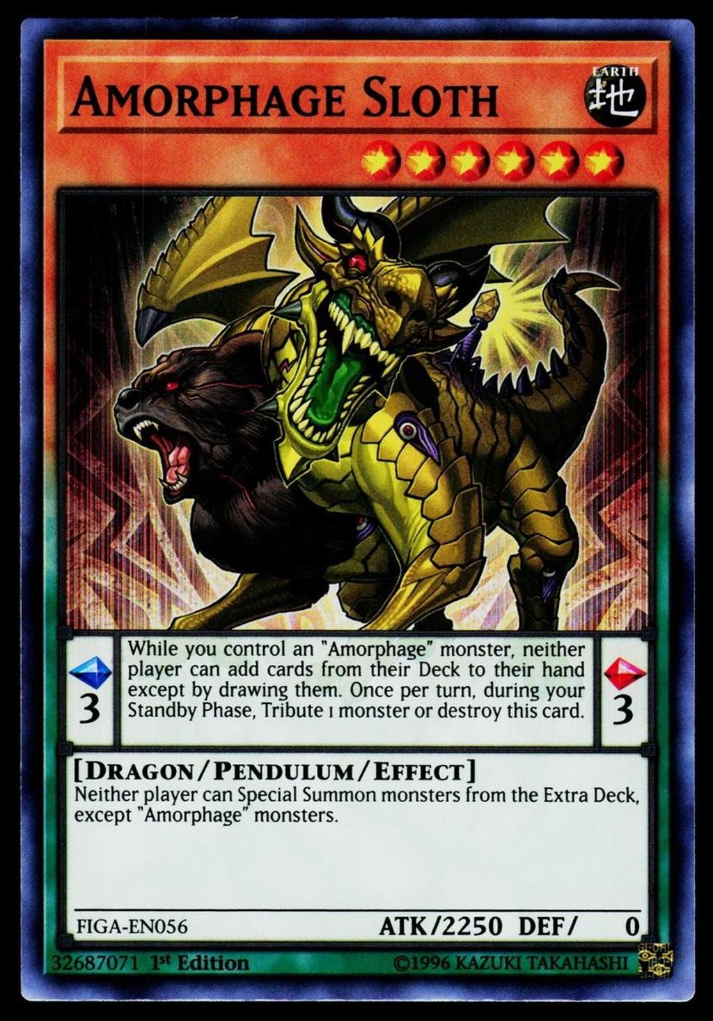 Card Prices | Amorphage Sloth 2019 Yu-Gi-Oh! Fists Of The Gadgets #FIGA ...