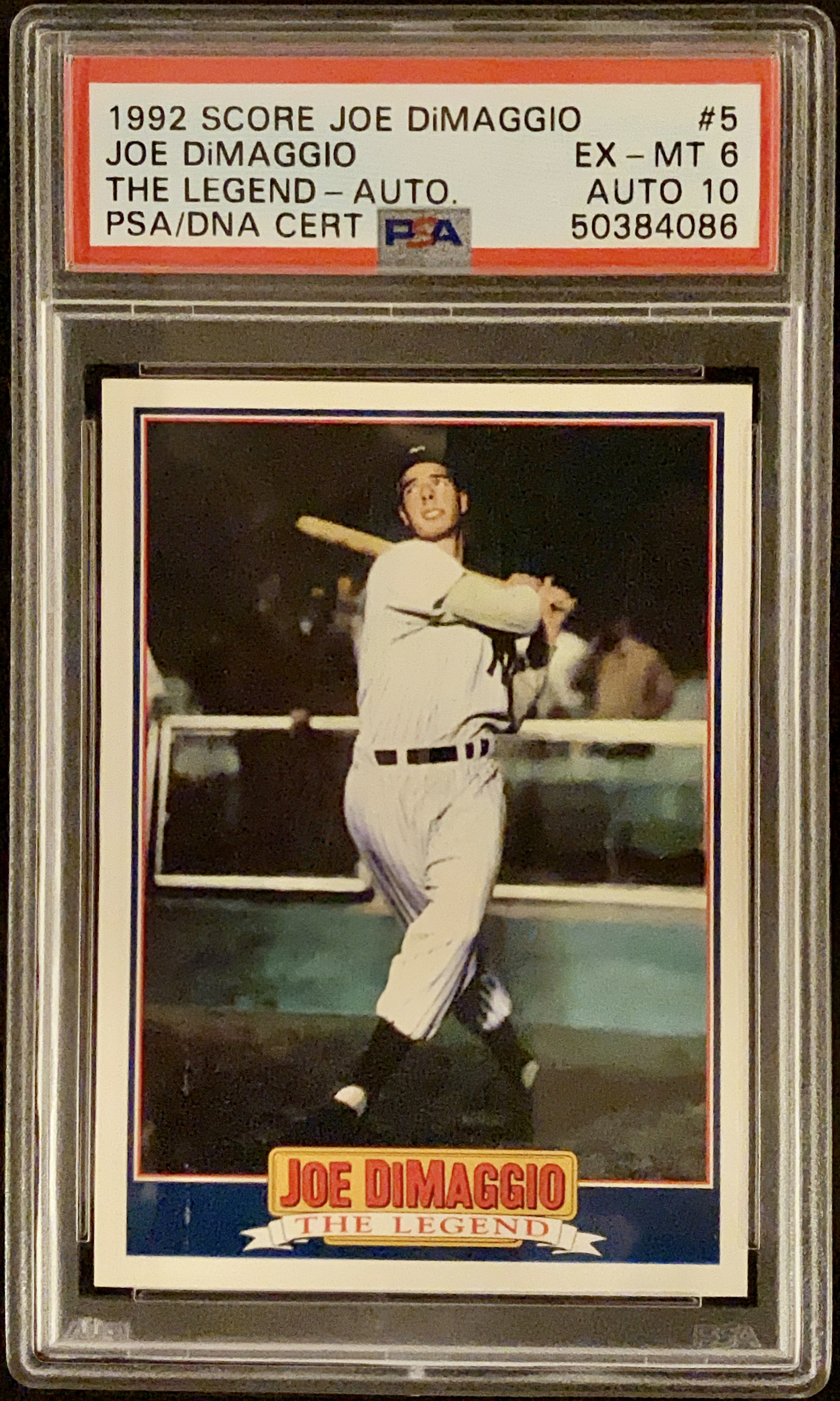 1992 Joe DiMaggio [Auto] #5