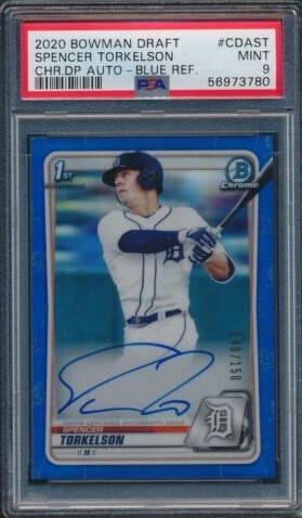 2020 Bowman Draft Chrome Baseball Blue Spencer Torkelson #CDA-ST BGS 9