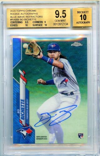 2020 Topps Chrome Baseball Blue Wave Bo Bichette #RA-BBI PSA 10