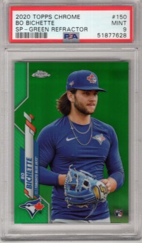 2020 Topps Chrome Baseball Green Bo Bichette #150 PSA 9