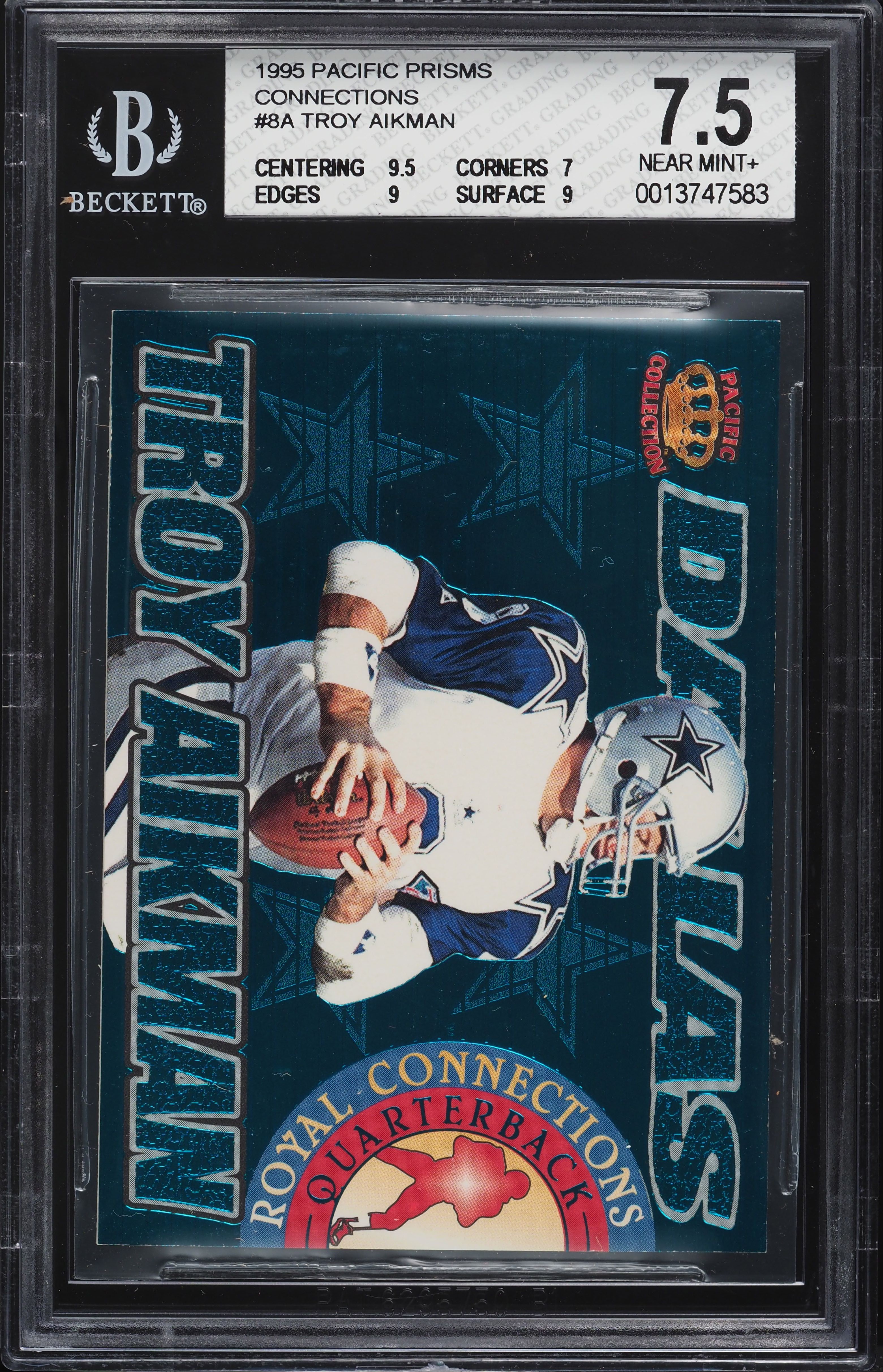 1995 Troy Aikman [Blue Holofoil] #RC-8a