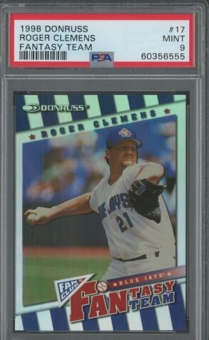 1998 Donruss Baseball Roger Clemens #17 PSA 9