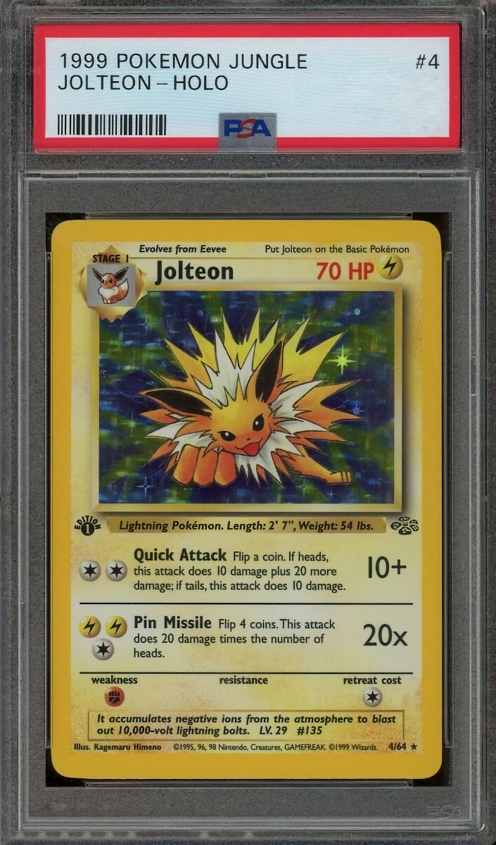 Jolteon Holo 1999 Pokemon Jungle