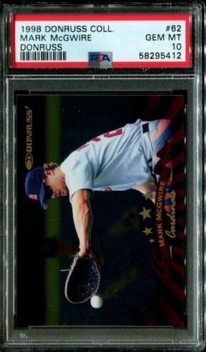 1998 Donruss Collections Baseball Mark McGwire #62 PSA 9
