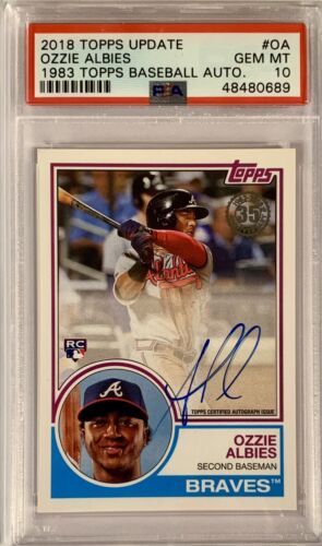 2018 Topps Update Baseball Ozzie Albies #83A-OA PSA 10