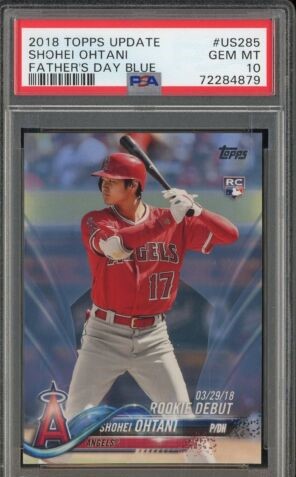 2018 Topps Update Baseball Father's Day Blue Shohei Ohtani #US285