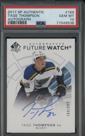Tage Thompson - 2017 SP Authentic Hockey