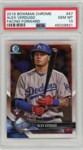 2018 Bowman Chrome Baseball Alex Verdugo #47 PSA 10
