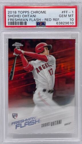 2018 Topps Chrome Baseball Red Shohei Ohtani #FF-1 PSA 10