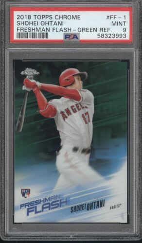 2018 Topps Chrome Baseball Green Shohei Ohtani #FF-1 PSA 9