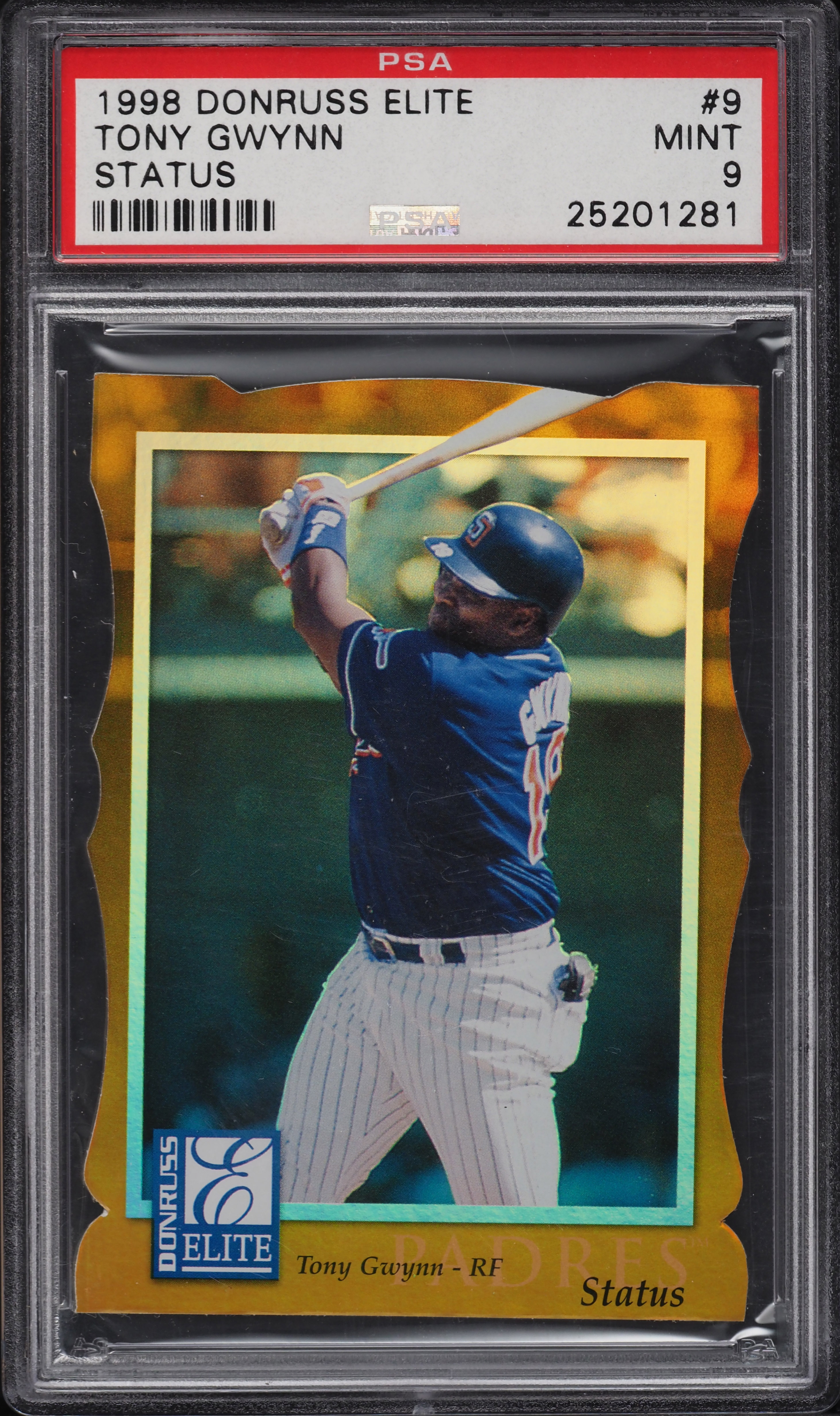 1998 Donruss Elite Baseball Tony Gwynn #9 PSA 9