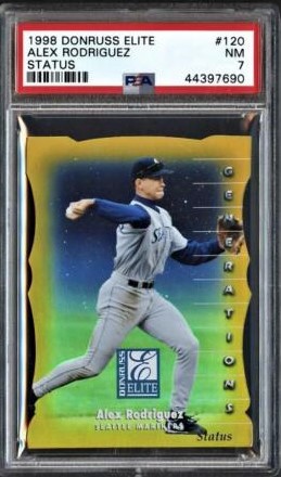 1998 Donruss Elite Baseball Alex Rodriguez #120