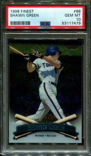 1998 Topps Finest Baseball Shawn Green #88 PSA 10