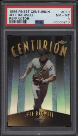 1998 Topps Finest Baseball Refractor Jeff Bagwell #C10 PSA 8