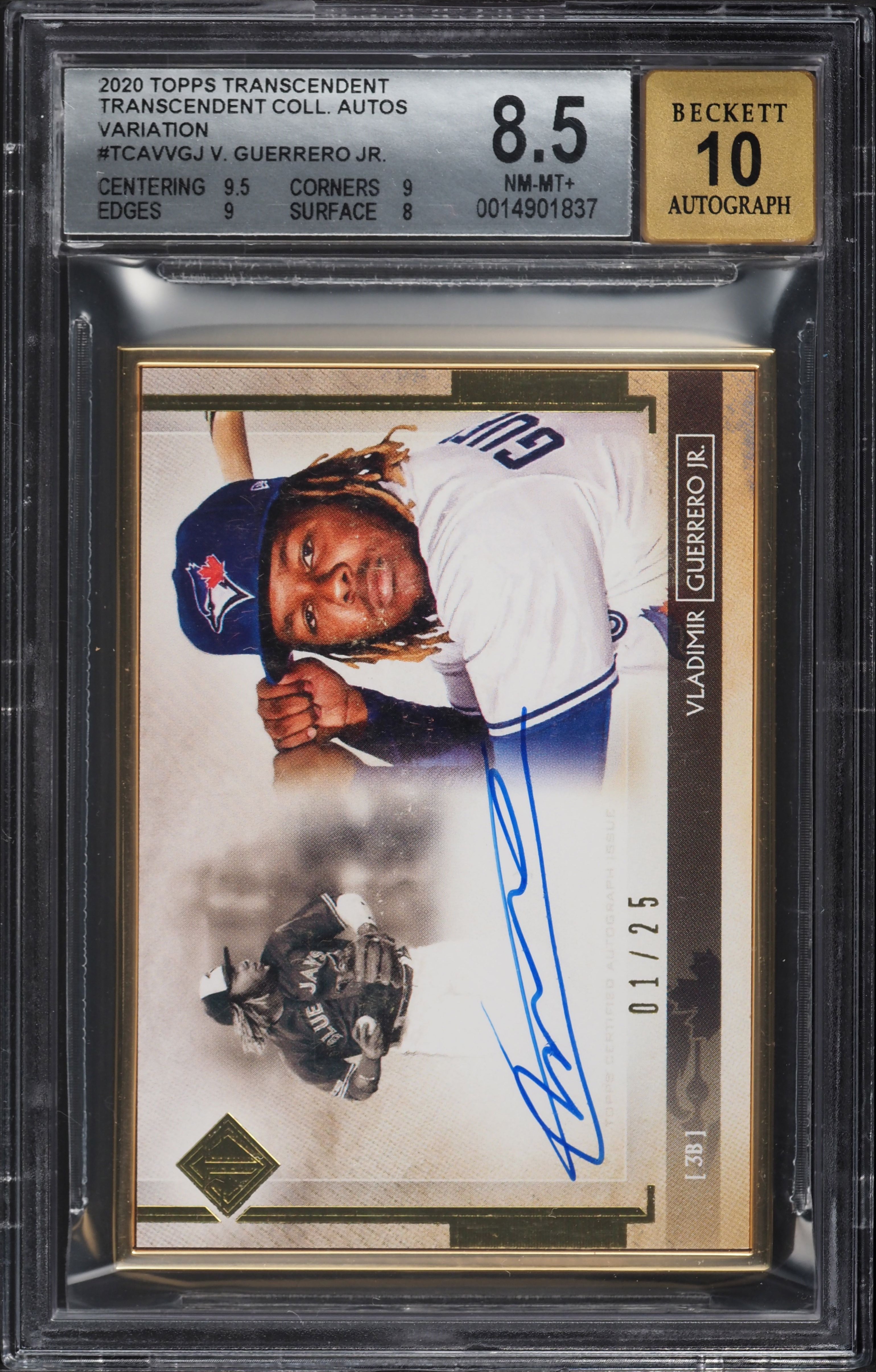 2020 Topps Transcendent Collection Baseball Vladimir Guerrero Jr. #TCAV-VGJ BGS 8.5