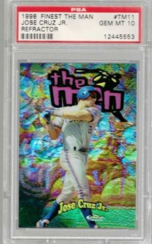 1998 Topps Finest Baseball Refractor Jose Cruz Jr. #TM11 PSA 9