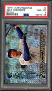 1998 Flair Showcase Baseball Row 0 Alex Rodriguez #7