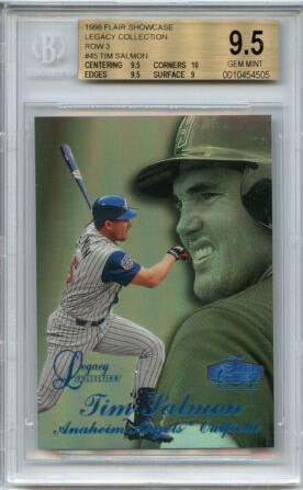 1998 Flair Showcase Baseball Row 3 Tim Salmon #45 BGS 9