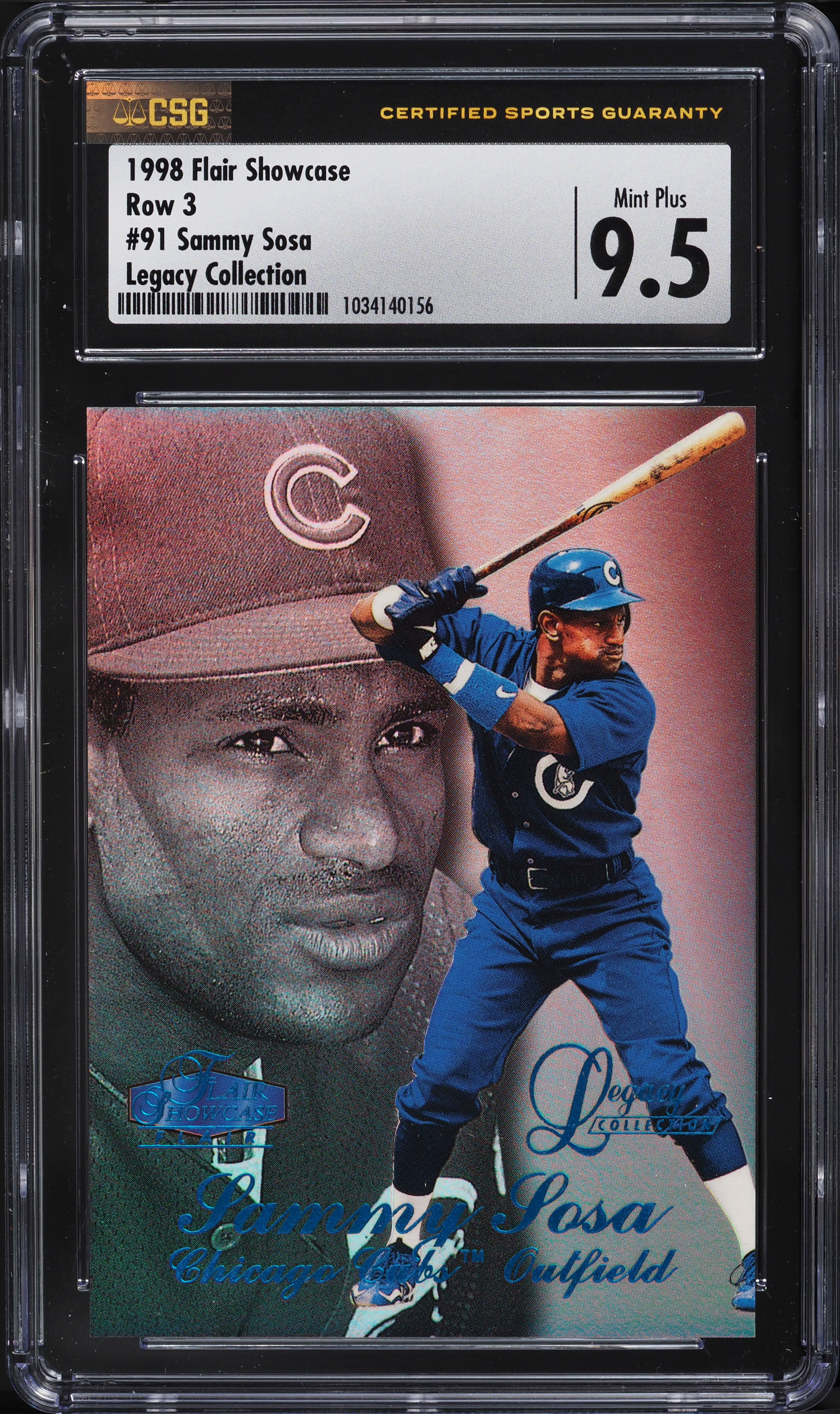 1998 Flair Showcase Baseball Row 3 Sammy Sosa #91