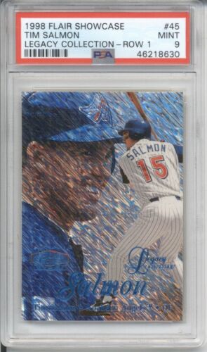 1998 Flair Showcase Baseball Row 1 Tim Salmon #45 PSA 8.5