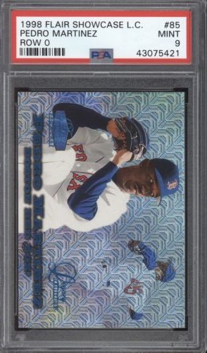 1998 Flair Showcase Baseball Row 0 Pedro Martinez #85 PSA 9