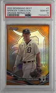 2022 Bowman's Best Baseball Orange Spencer Torkelson #7 PSA 10