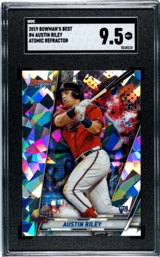 2019 Bowman's Best Baseball Atomic Austin Riley #4 PSA 9