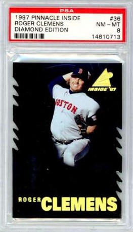 1997 Pinnacle Inside Baseball Diamond Edition Roger Clemens #36 PSA 7.5