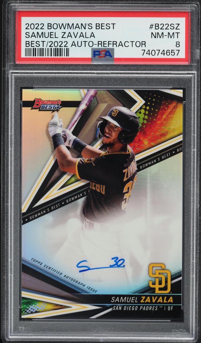 2022 Bowman's Best Baseball Refractor Samuel Zavala #B22-SZ PSA 8