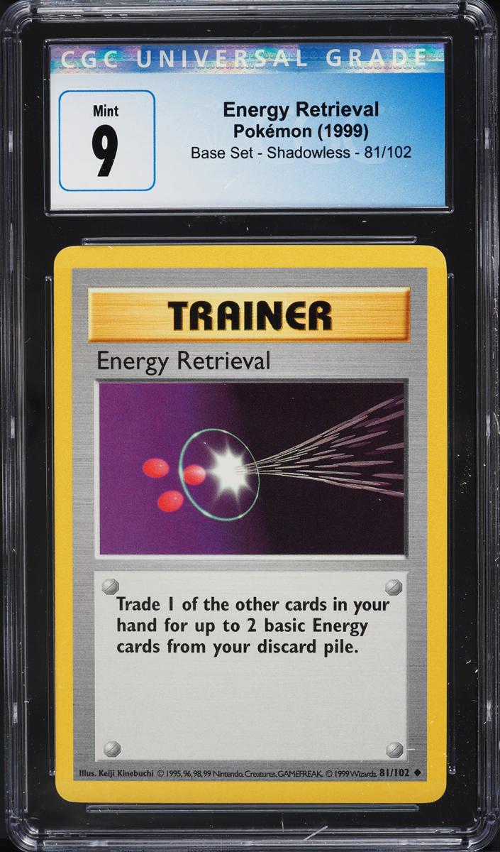 Energy Retrieval 1999 Pokemon Base Set Shadowless