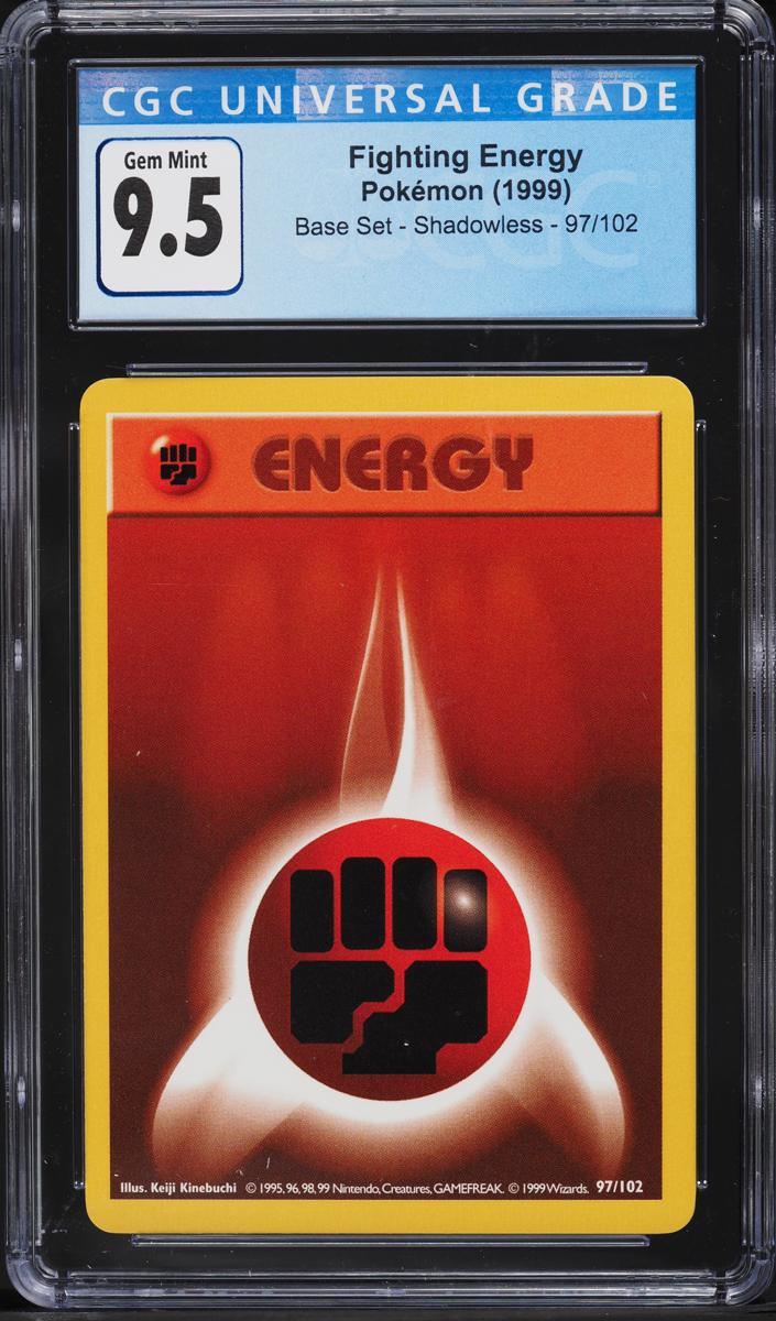 Fighting Energy 1999 Pokemon Base Set Shadowless