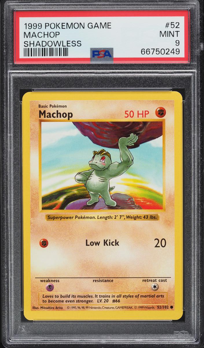 Machop 1999 Pokemon Base Set Shadowless