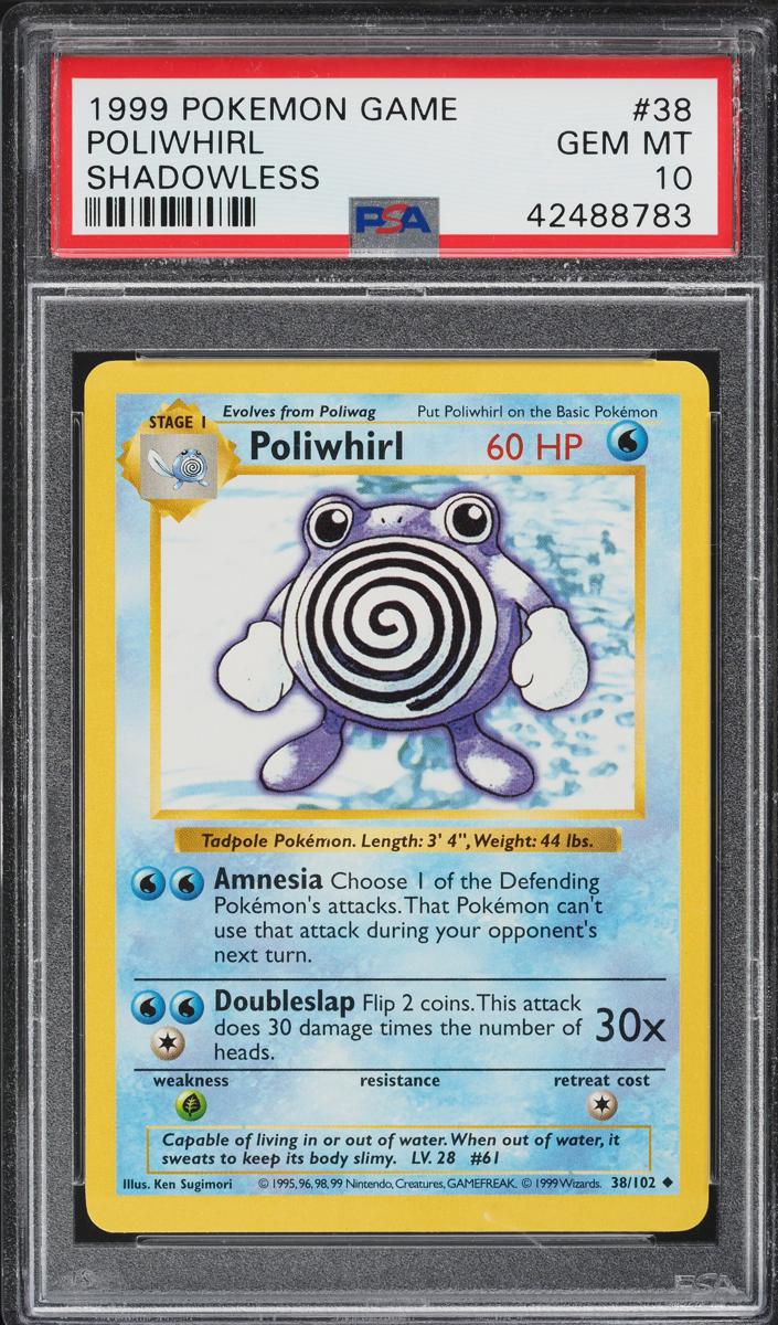 Poliwhirl 1999 Pokemon Base Set Shadowless