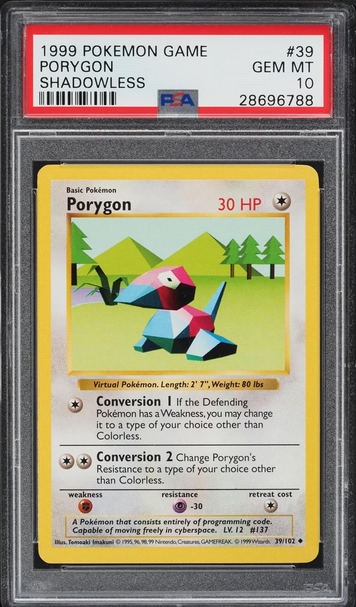 Porygon 1999 Pokemon Base Set Shadowless