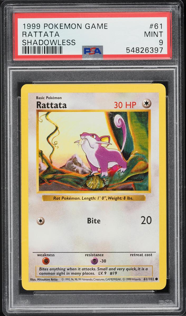 Rattata 1999 Pokemon Base Set Shadowless