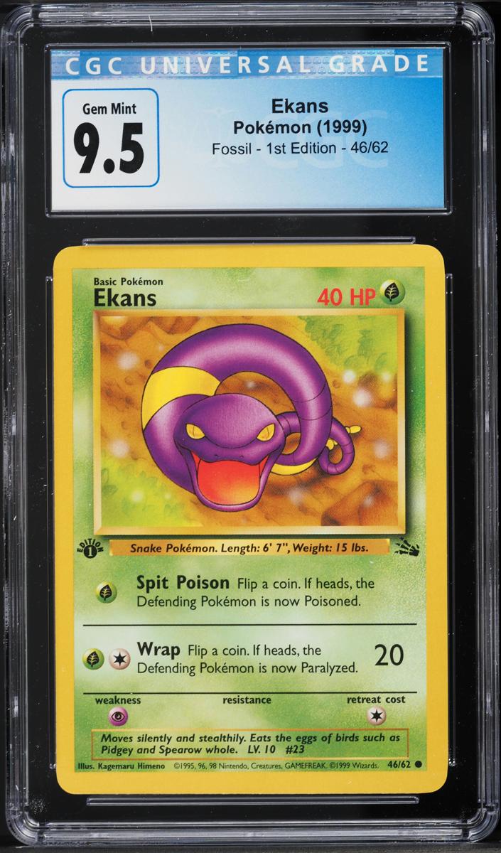 Ekans 1999 Pokemon Fossil 1st Edition