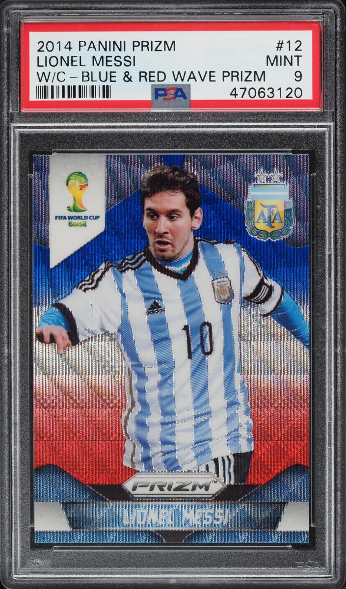 2014 Lionel Messi [Blue and Red Wave] #12