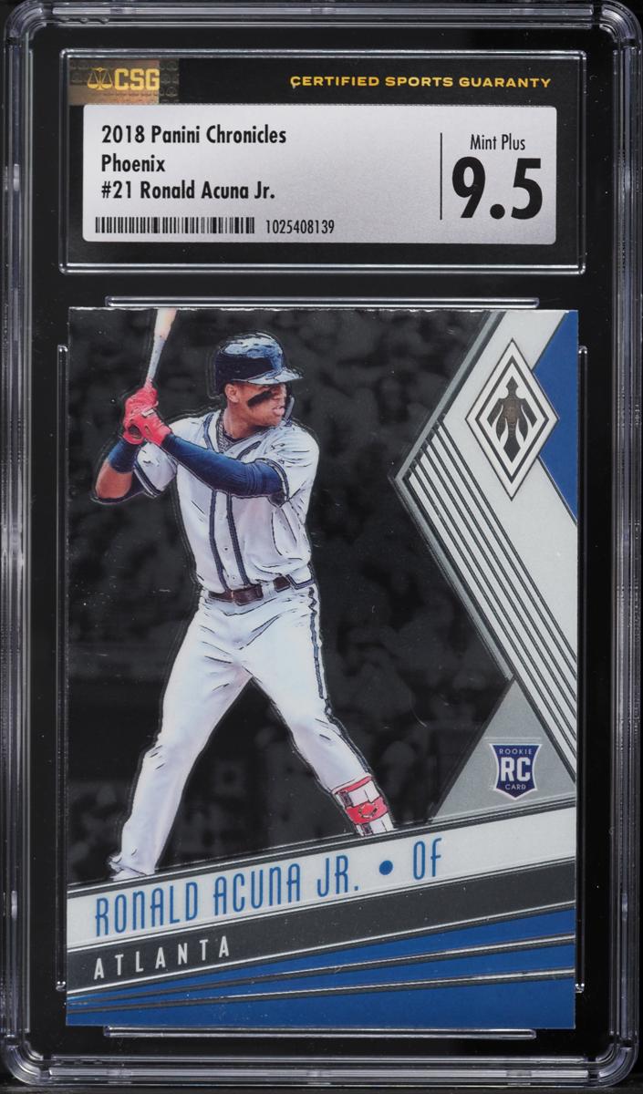 2018 Panini Chronicles Baseball Ronald Acuna Jr. #21 CSG 9