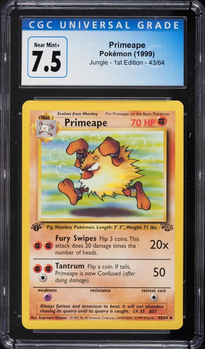 Primeape 1999 Pokemon Jungle 1st Edition