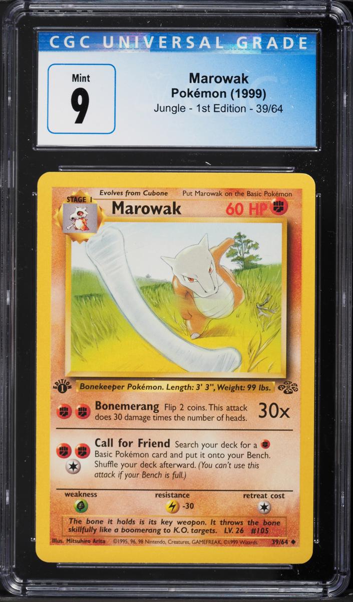 Marowak 1999 Pokemon Jungle 1st Edition