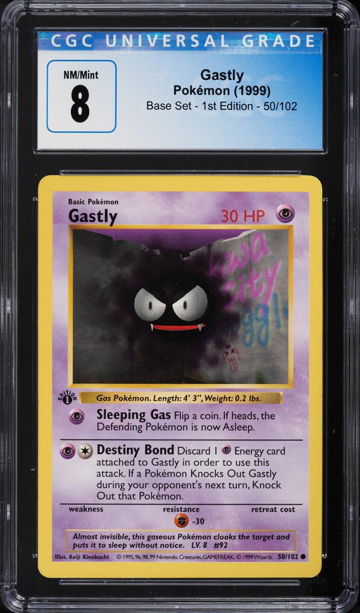 Gastly 1999 Pokemon Base Set 1st Edition