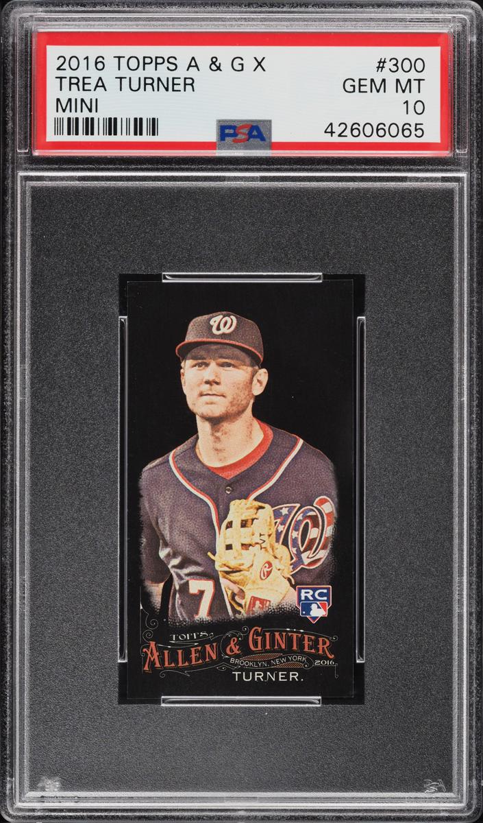 2016 Topps Allen & Ginter X Baseball Trea Turner #300 PSA 8.5