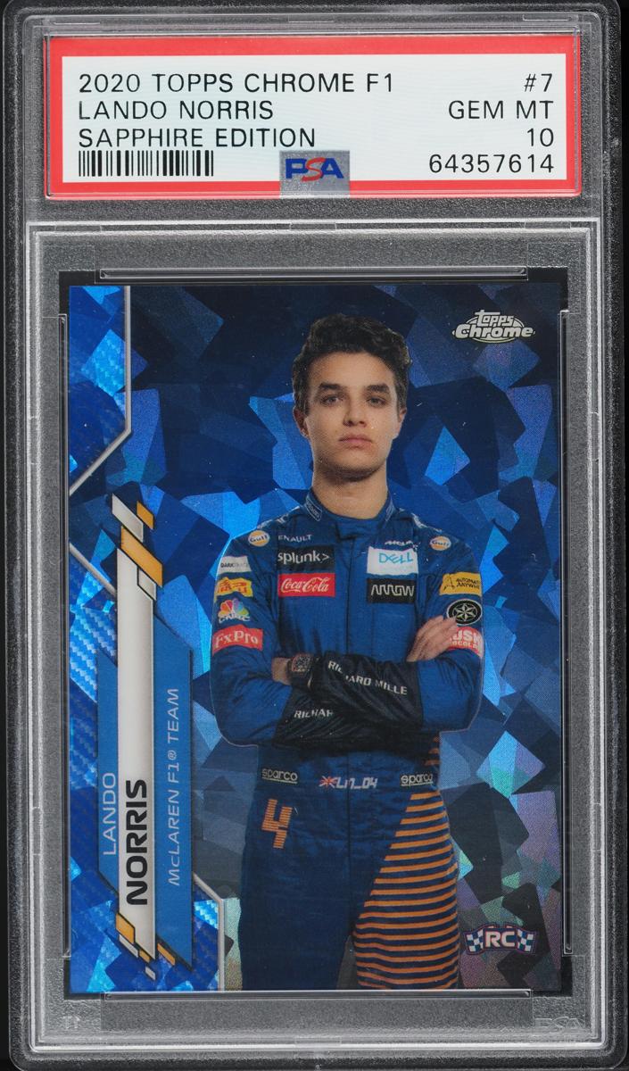 Lando Norris - 2020 Topps Chrome Sapphire F1 Racing
