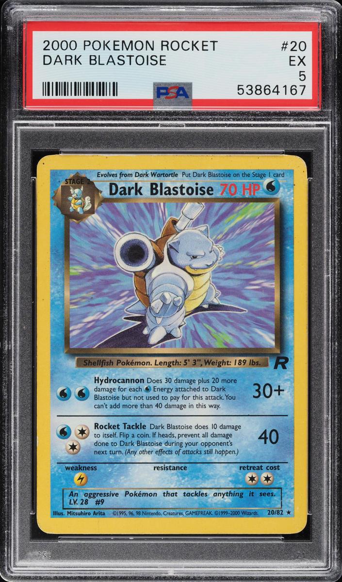 Dark Blastoise 2000 Pokemon Team Rocket