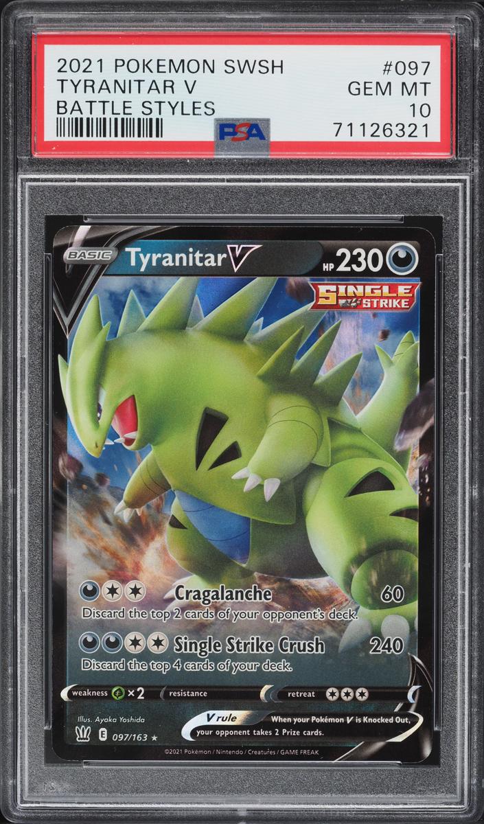 Tyranitar V Holo 2021 Pokemon Battle Styles