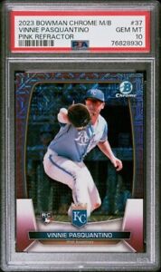 2023 Bowman Chrome Mega Box Baseball Pink Vinnie Pasquantino #37 PSA 9